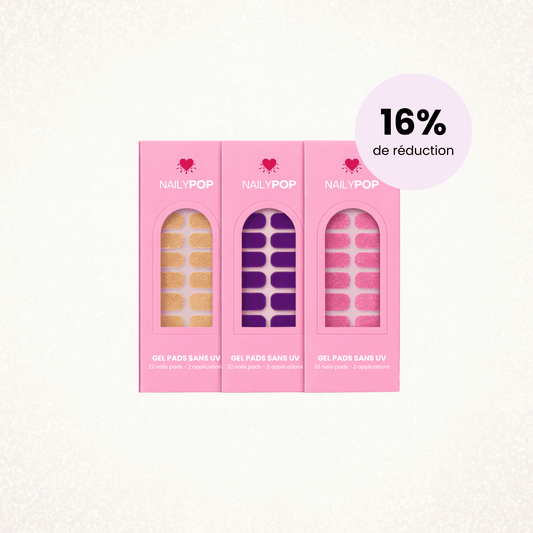 PACK RECHARGE | 3 Designs - NAILYPOP