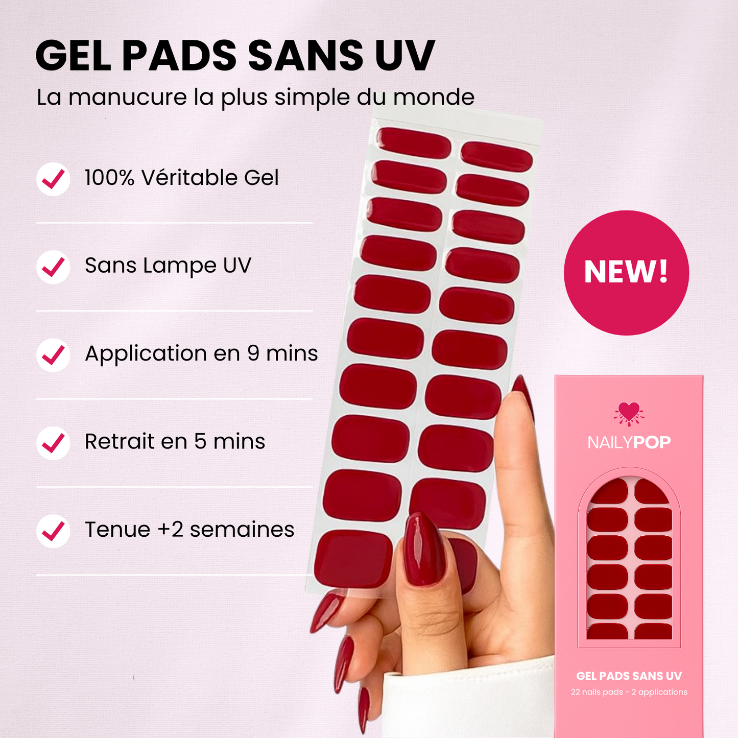 GEL PADS SANS UV | 1+1 OFFERT