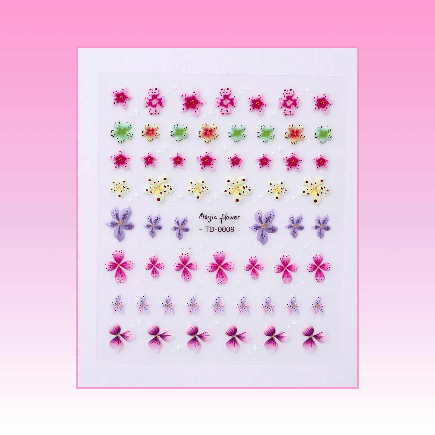 Summer Flowers - Nail Art Stickers