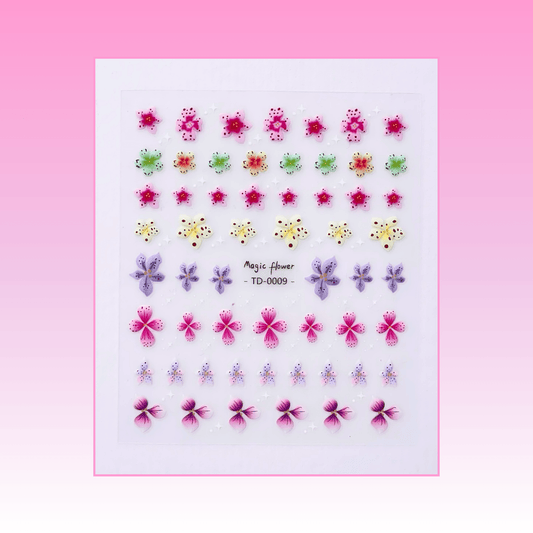 Summer Flowers - Nail Art Stickers