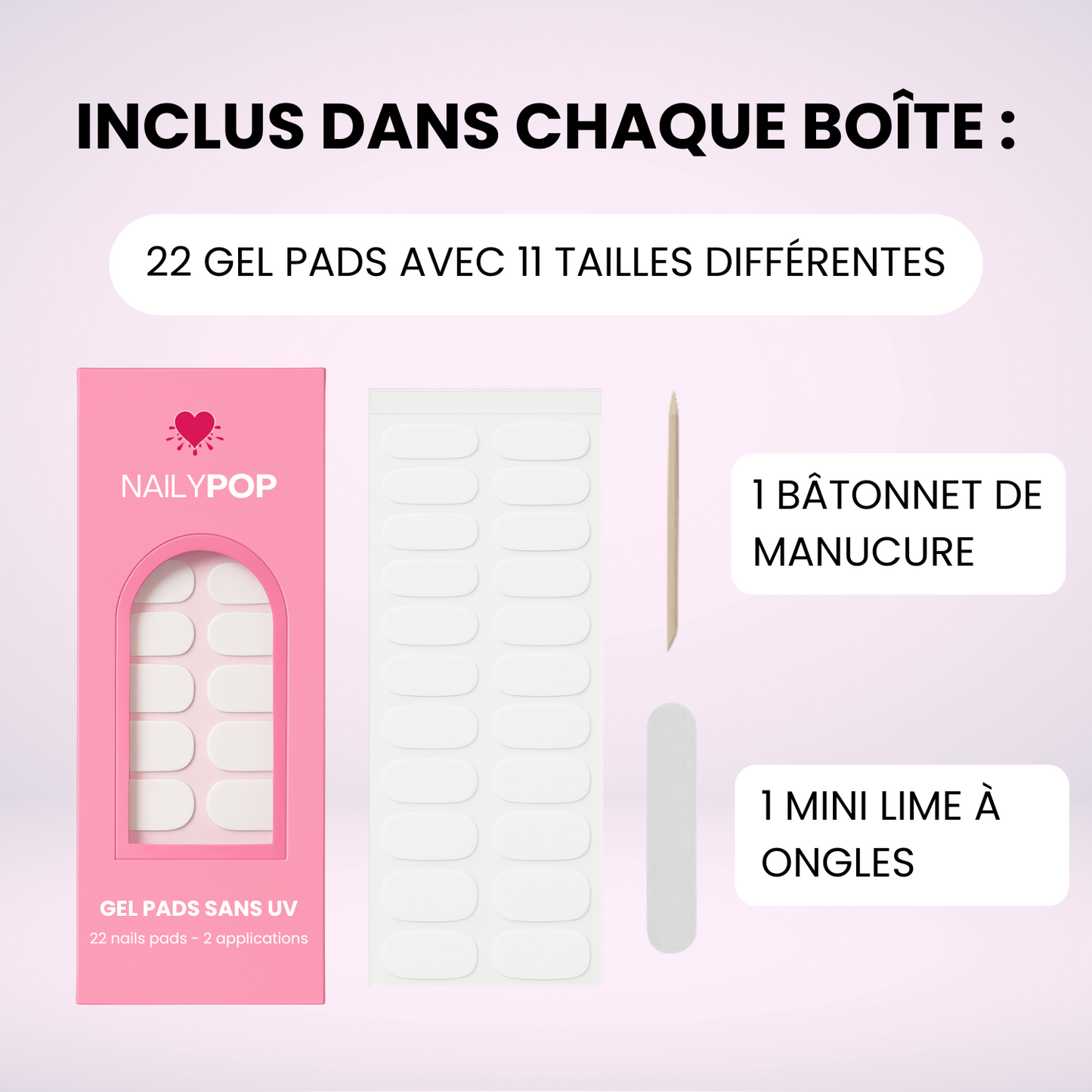 GEL PADS SANS UV | 1+1 OFFERT