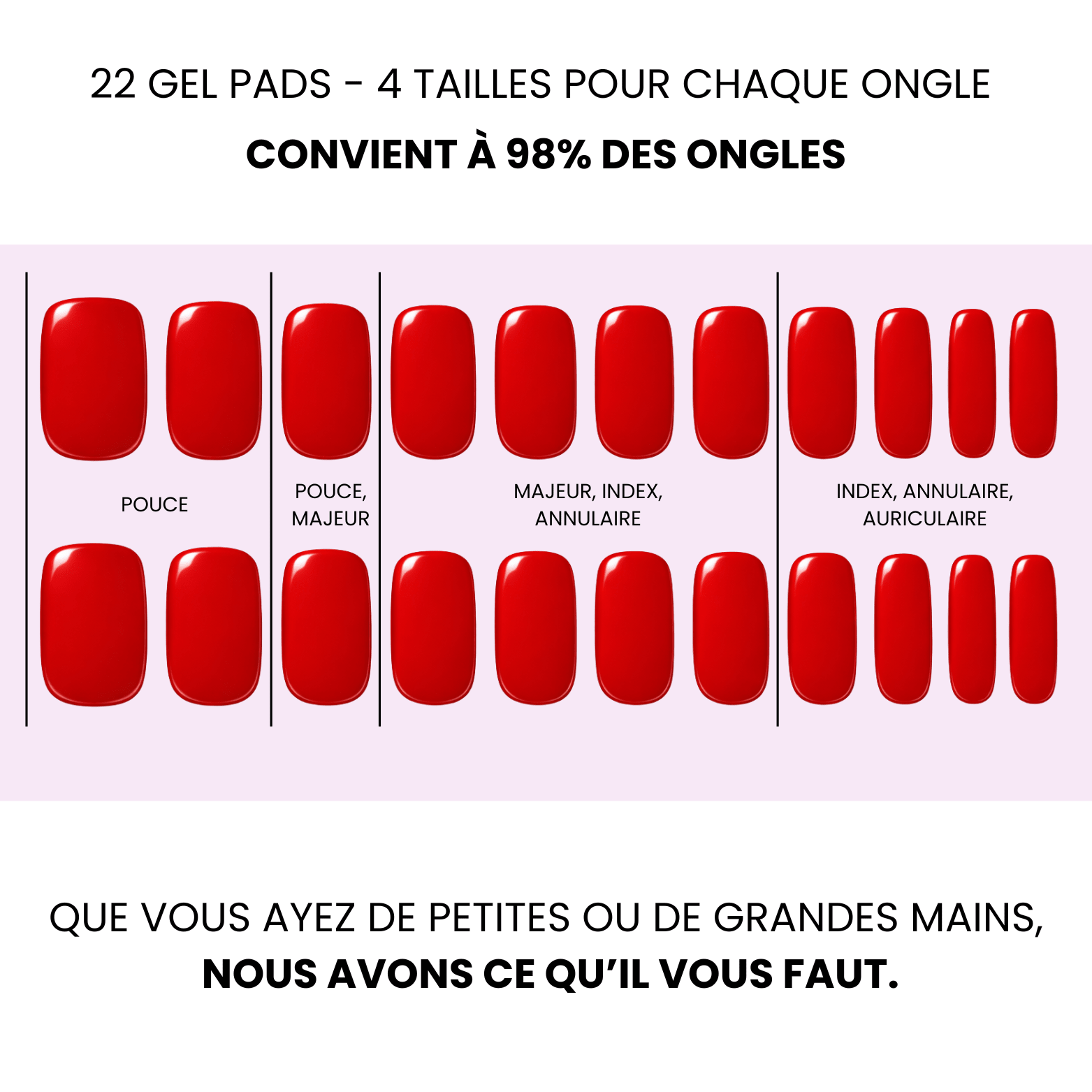 PACK STANDARD - GEL PADS SANS UV - NAILYPOP