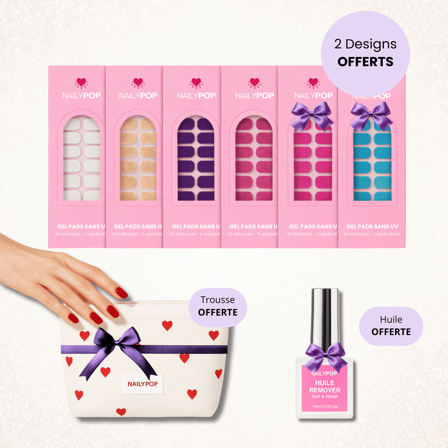 PACK PREMIUM - GEL PADS SANS UV - NAILYPOP