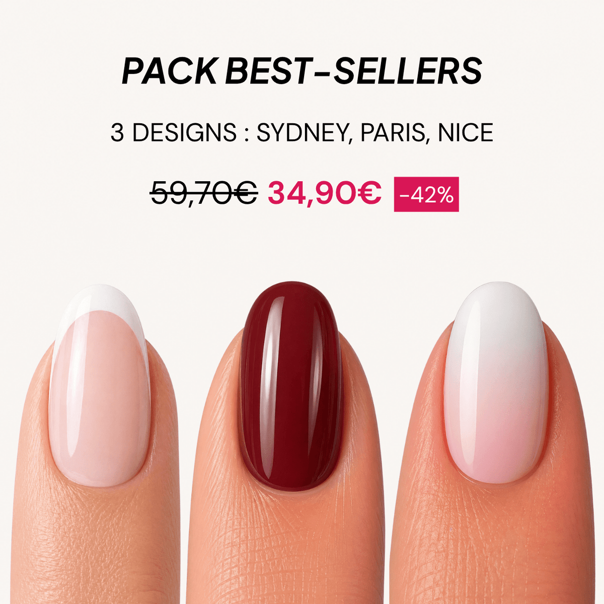 Pack Best-Sellers | 3 Designs - NAILYPOP