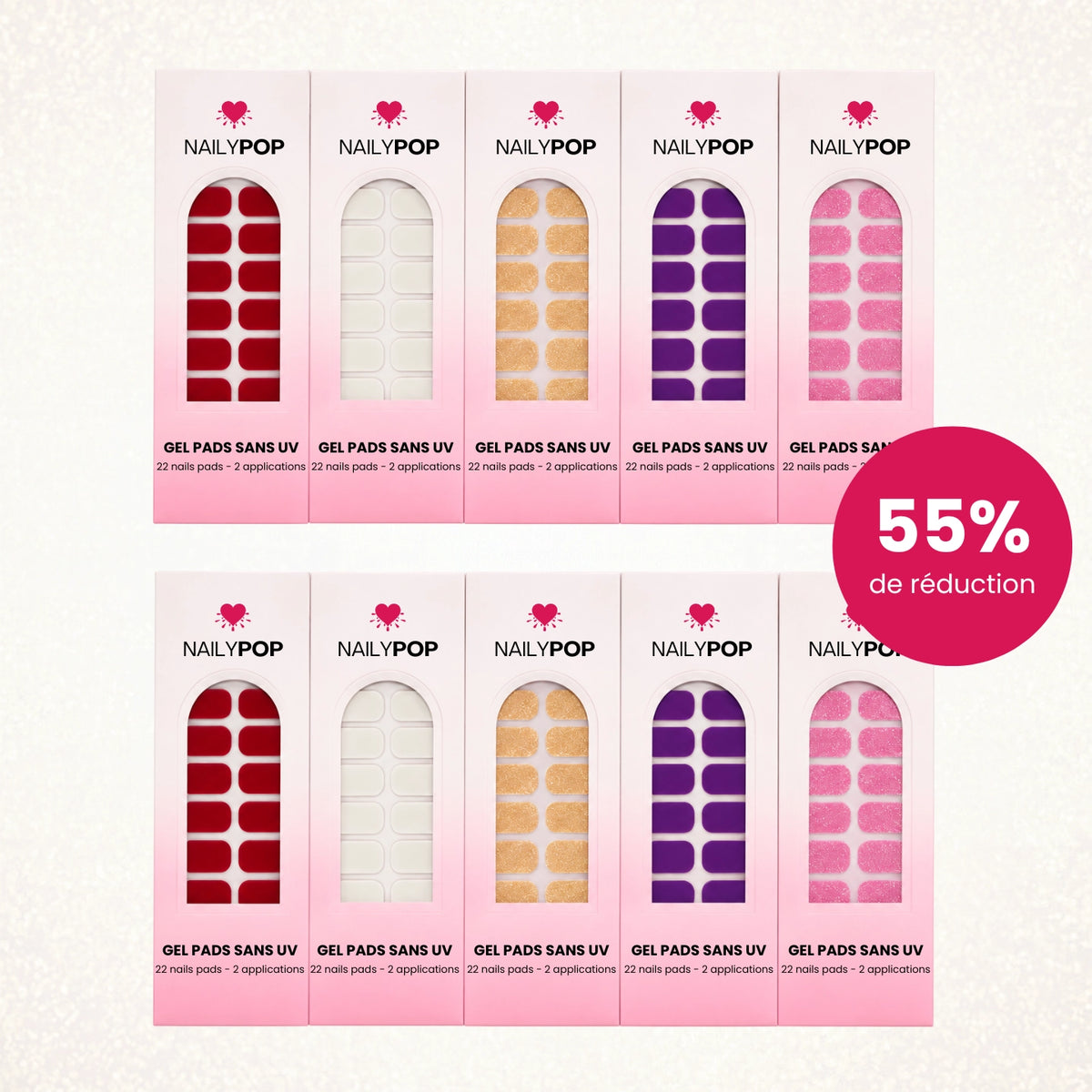 PACK RECHARGE | 10 Designs - NAILYPOP