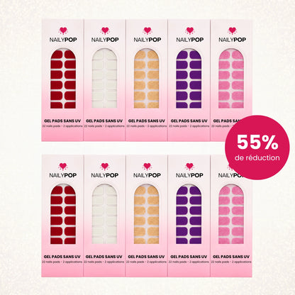 PACK RECHARGE | 10 Designs - NAILYPOP
