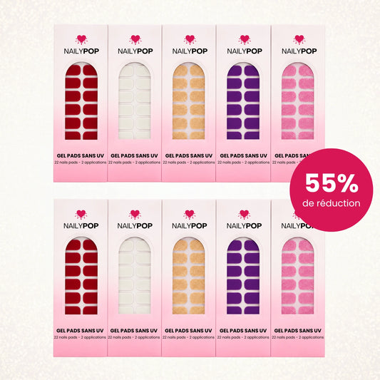 PACK RECHARGE | 10 Designs - NAILYPOP