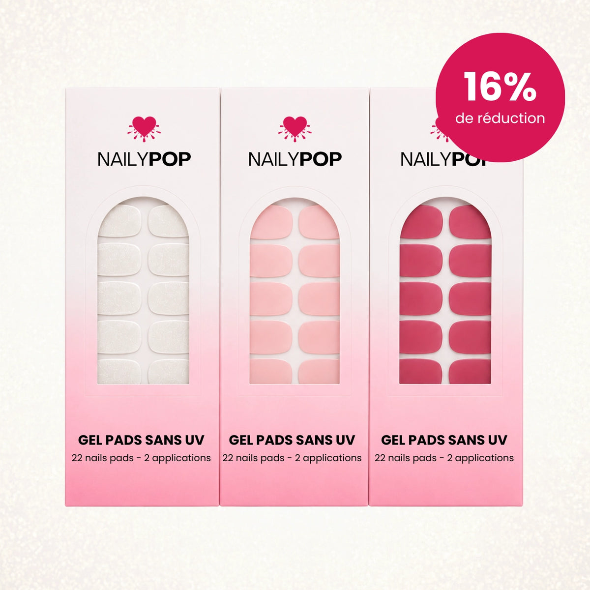 PACK RECHARGE | 3 Designs - NAILYPOP