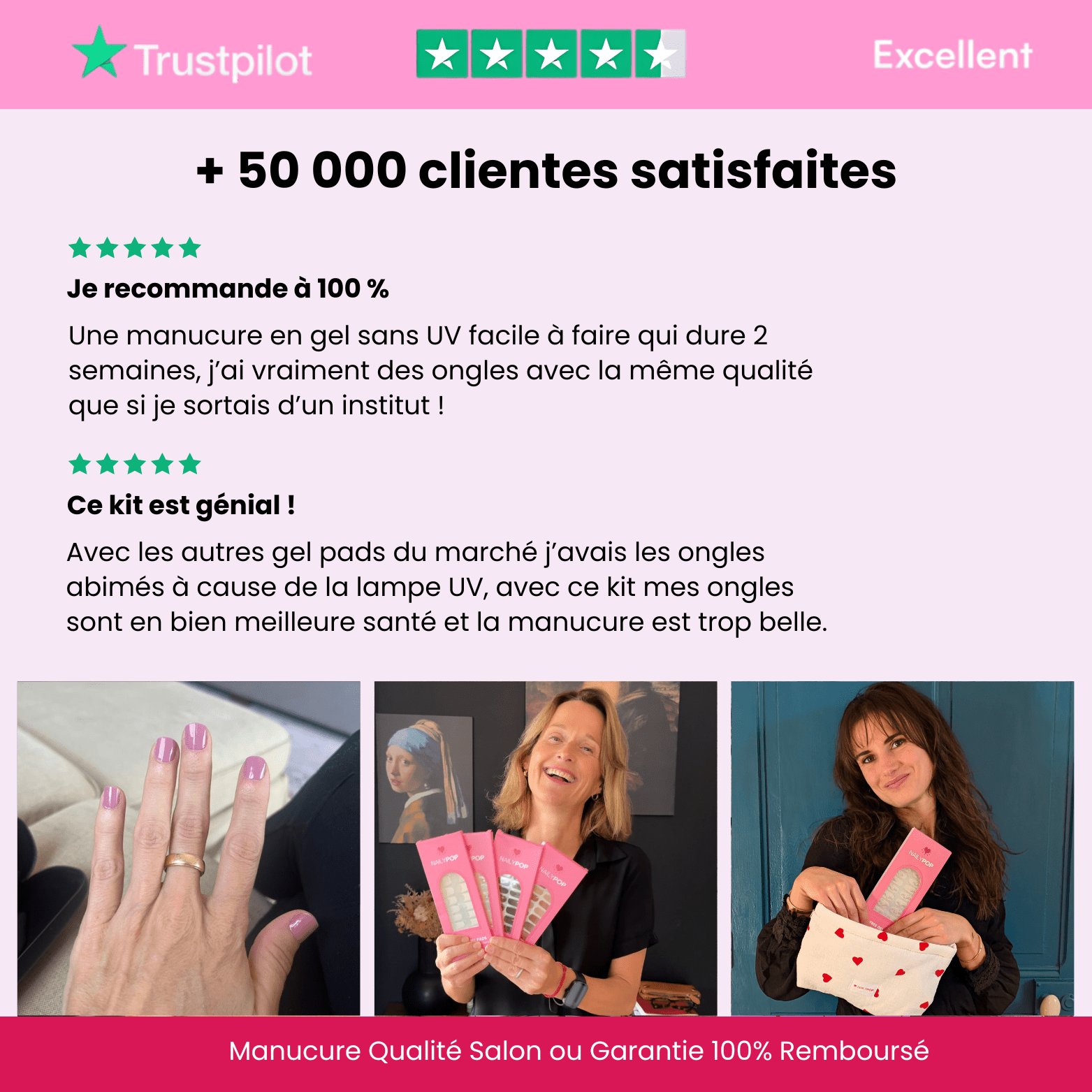 PACK DÉCOUVERTE - GEL PADS SANS UV - NAILYPOP