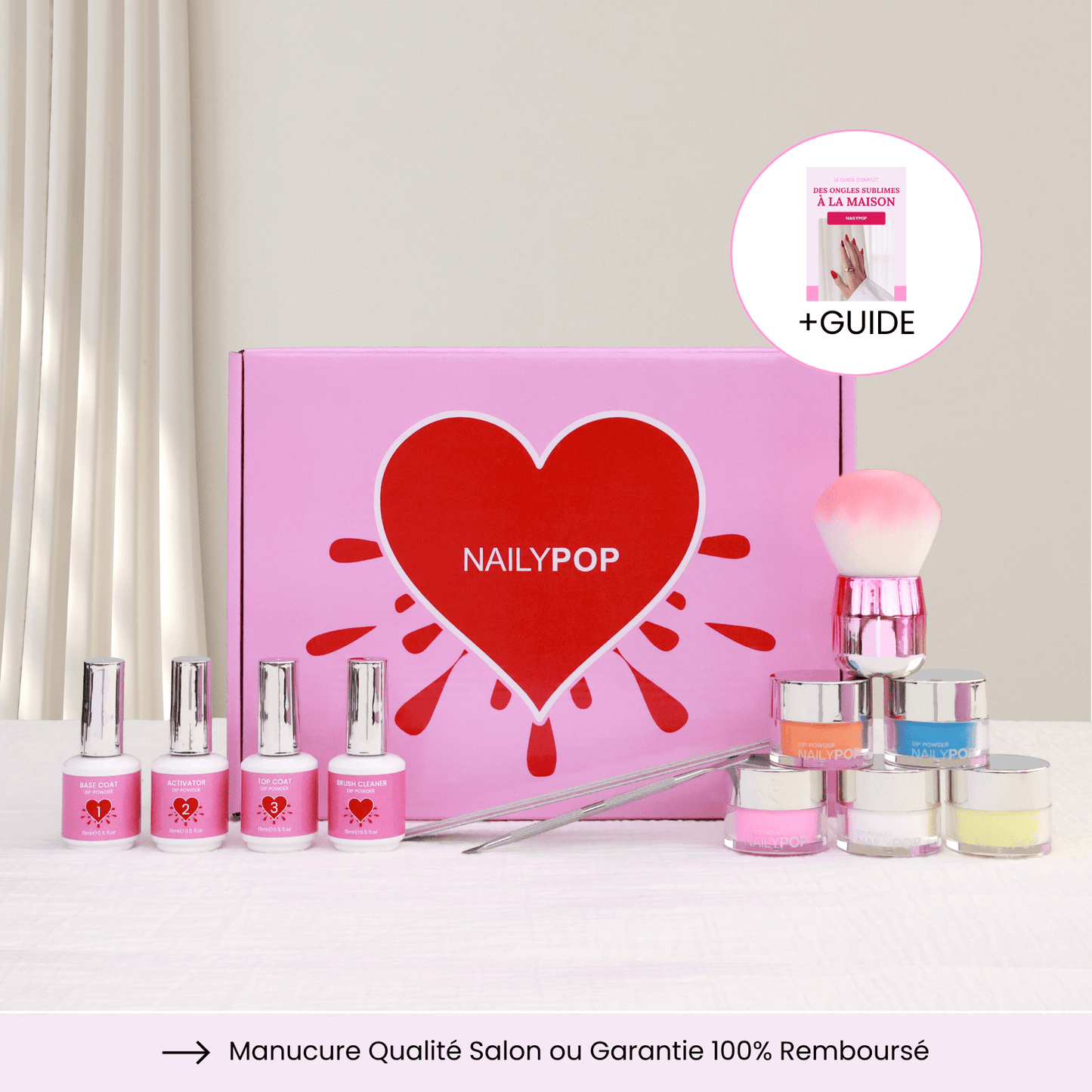 KIT DE MANUCURE MAISON - DIP POWDER - NAILYPOP